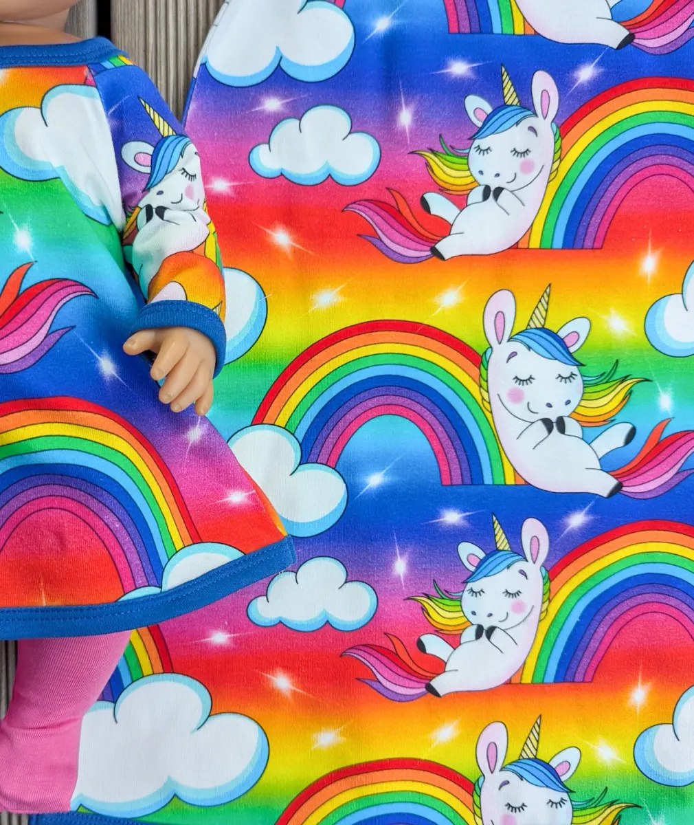 Regnbuedrømmer - Jersey - Metervare
