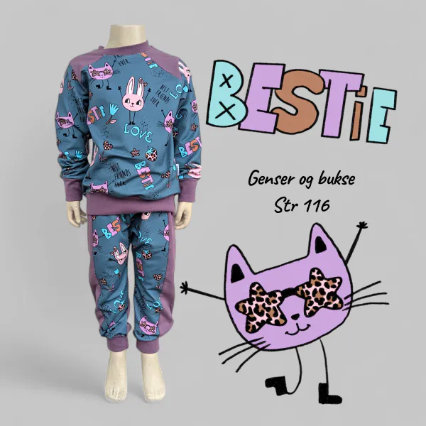 Hovedbilde Sett str 116 - Bestie lilla