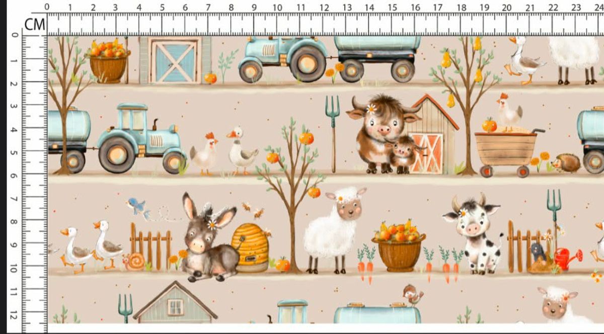 Gårdsidyll -Jersey - Metervare