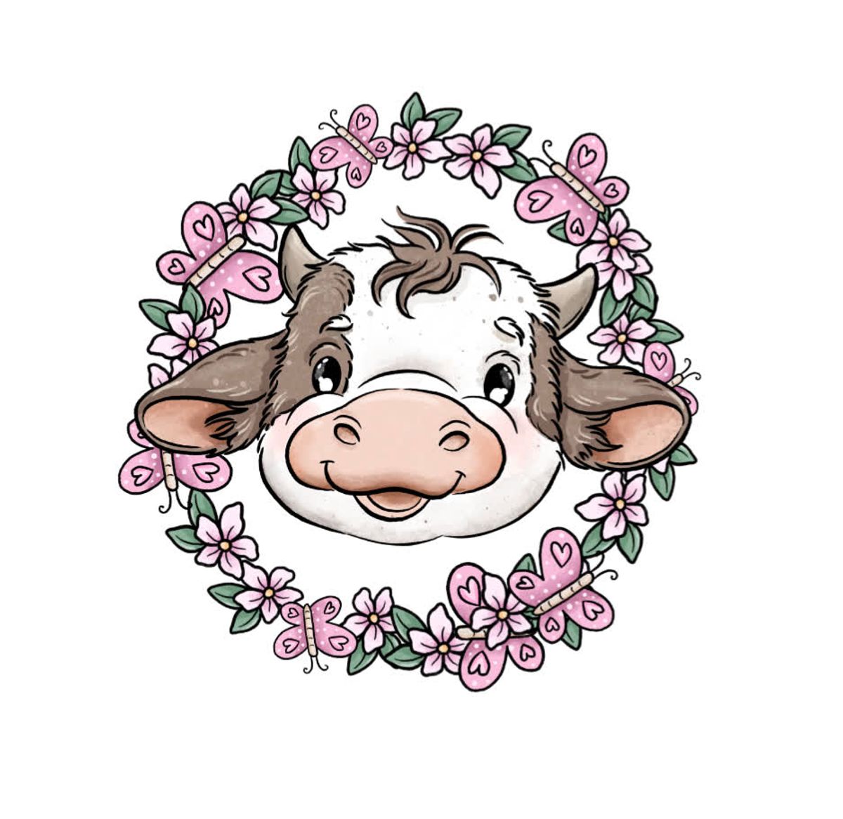 Moo Blossom - DTF Strykemerke