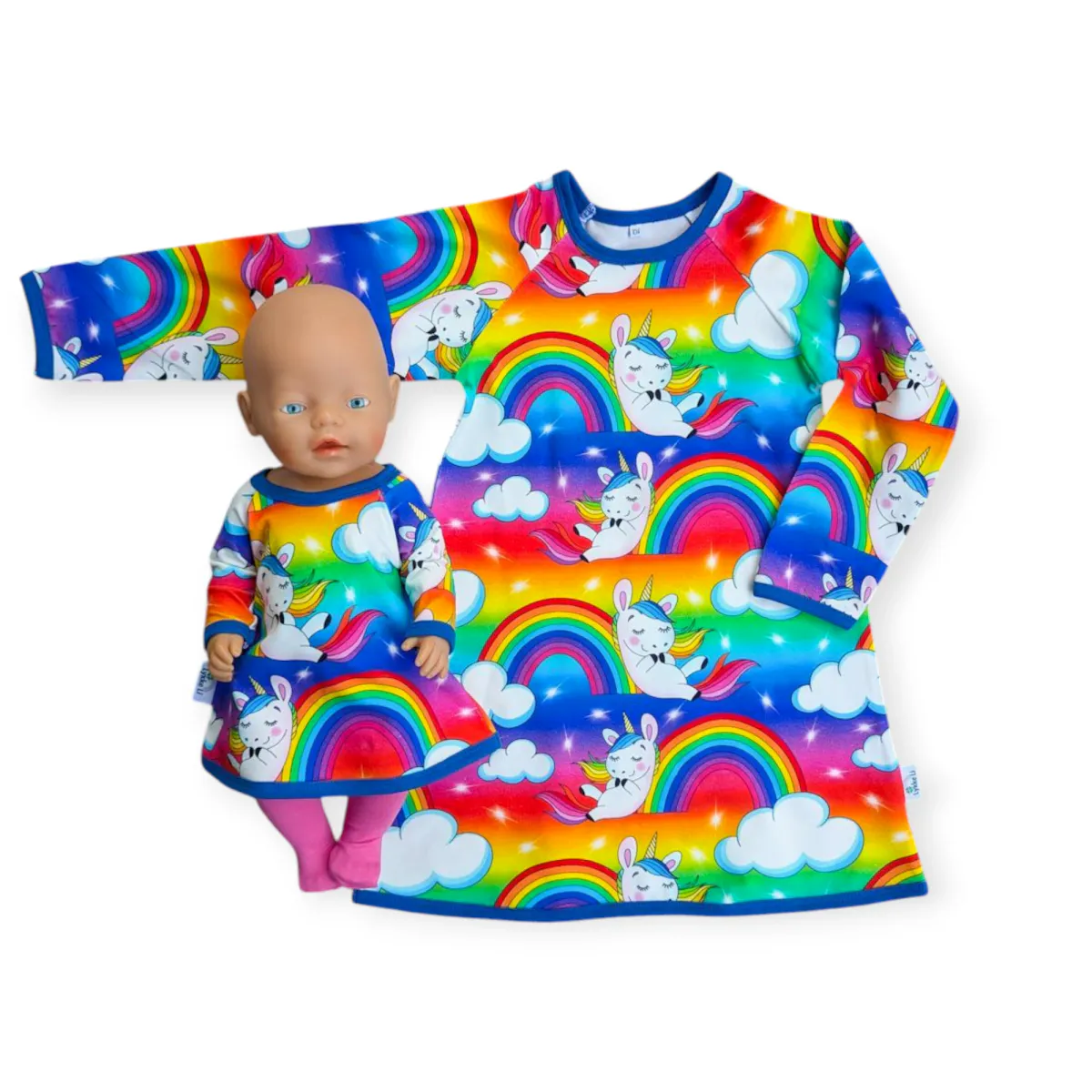 Regnbuedrømmer - Jersey - Metervare