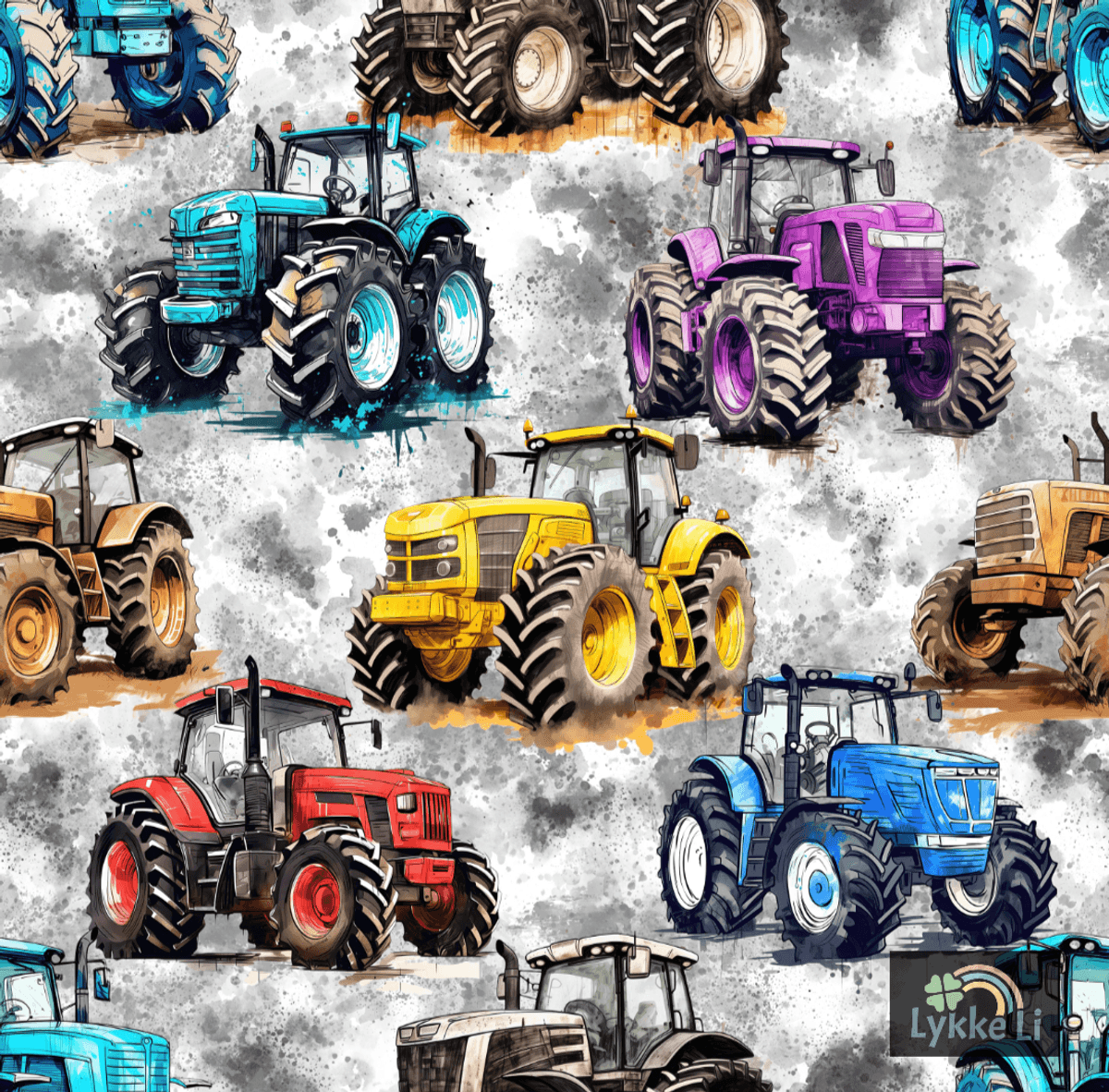 Traktorer - French Terry - Metervare